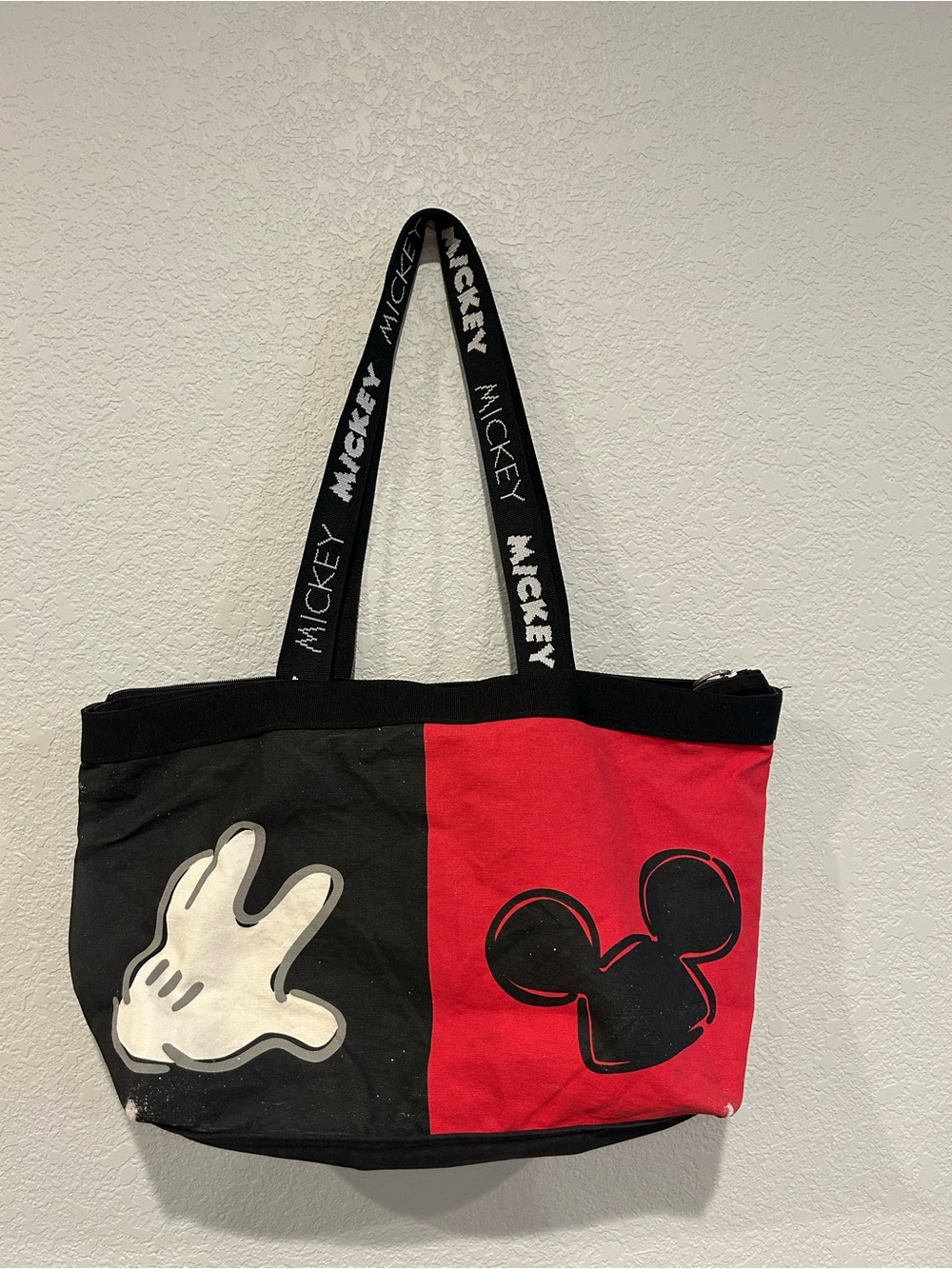 Disney Red and Black Mickey Graphic Tote